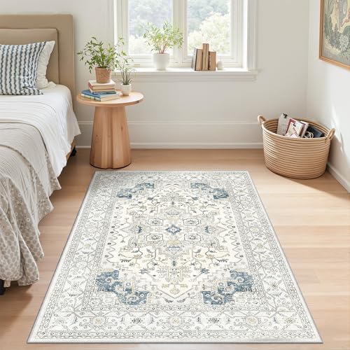 befbee Area Rugs for Living Room 3x5, Boho Non Slip Low Pile Carpet - Image 7