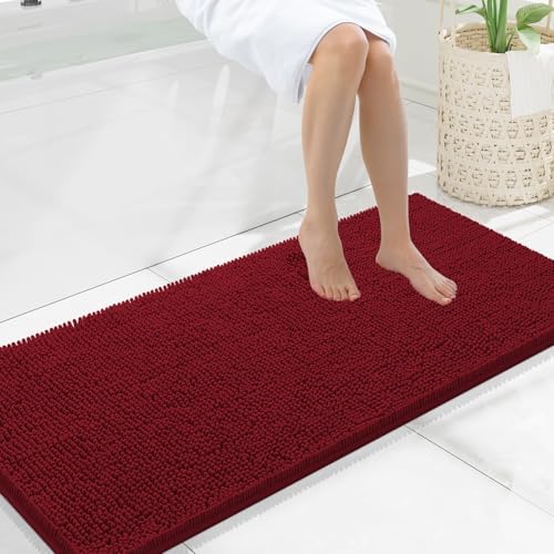 Smiry Bathroom Rugs 40X24, Luxury Chenille Extra Soft Absorbent Bath Mat by Smiry