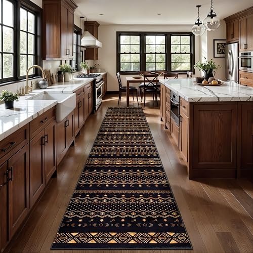 SERISSA 2x10 Washable Non-Slip Boho Runner Rug for Hallway by SERISSAHomeDecorCollection