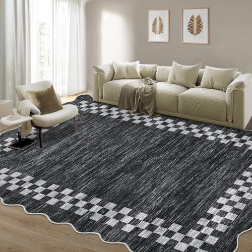 GarveeHome Area Rug 6x9 Large Living Room Modern Border Throw Rug - Image 2