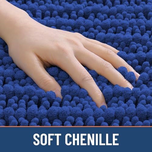 Smiry Bathroom Rugs 36X24, Extra Soft Rubber Backing Chenille Bath Mats - Image 4