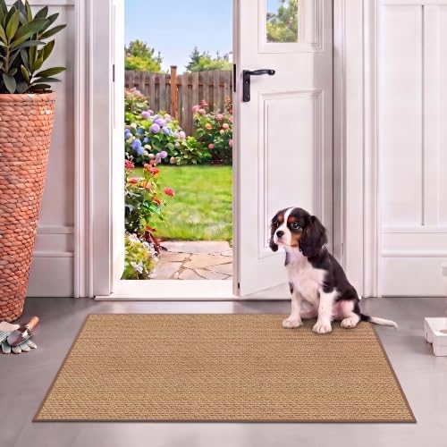 3ft Hallway Runner Rug Mat Non Slip, Absorbent Floor Rug Carpets, Runner for Entryway Porch Backyard Dining Room, Camel by GOYLSER