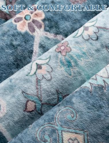 SERISSA 2x6 Washable Non Slip Boho Runner Rug for Hallway - Image 4