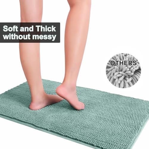Urvoix Bathroom Rugs Sets 3 Piece, Non-Slip Chenille Bath Rug Set - Image 4