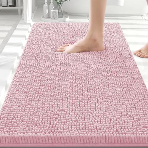 Smiry Bathroom Rugs 30X20, Luxury Chenille Extra Soft Absorbent Bath Mat by Smiry