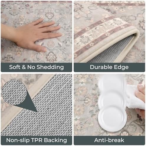 GRANNY SAYS Boho Kitchen Rug Set of 3, Anti Fatigue Kitchen Mats Non Slip - Image 4