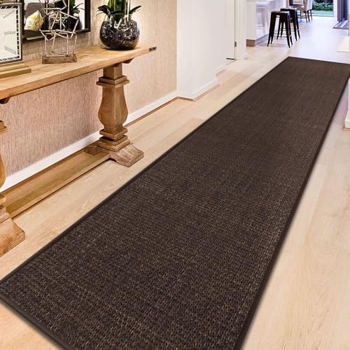 GOYLSER Entry Runner Rugs for Inside House, Long Jute Hallway Runner Rug Non Slip, 2x15 Water Absorbent Rug for Laundry Room Floor Mat - Image 2