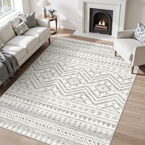Miukiki 7x9 Area Rug Washable Non Slip Rug for Living Room by Miukiki