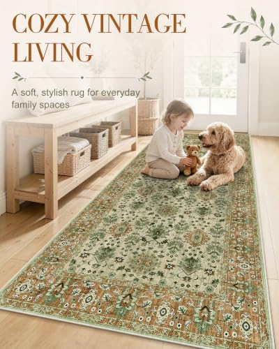 OLANLY 2x3 Washable Small Rug Non Slip Indoor Door Mat for Entryway Bedside - Image 3