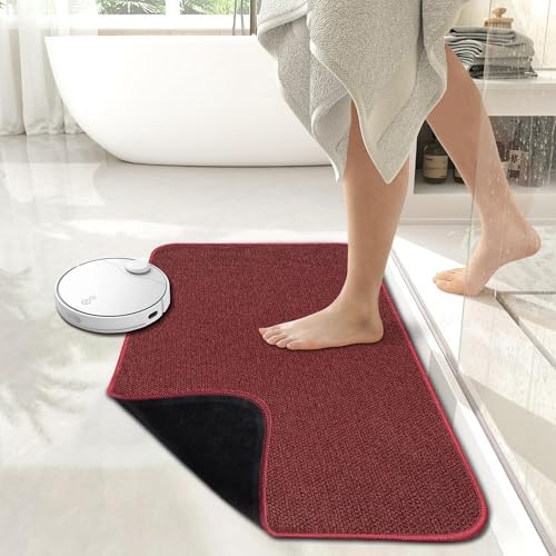 Bath Mat,Ultra Thin Bathroom Rugs,Rubber Bath Mats for Bathroom,Bath rugs - Image 2