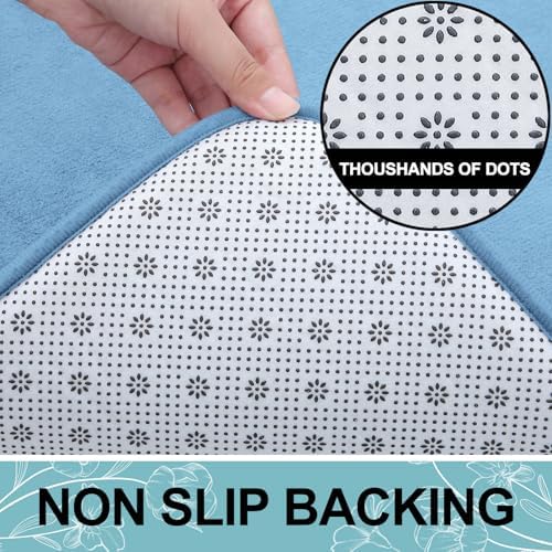 Smiry Memory Foam Bath Mat 24x16, Extra Soft and Absorbent Bathroom Rugs - Image 6