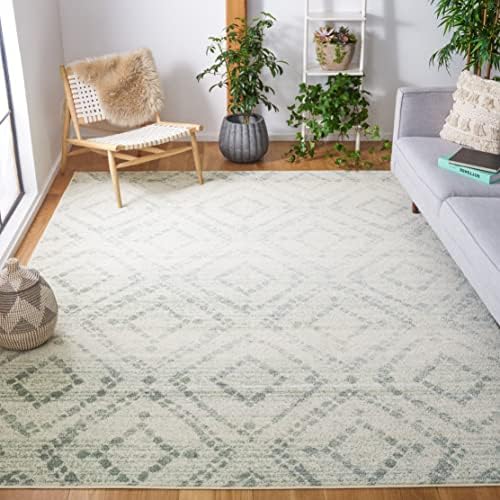 SAFAVIEH Adirondack Area Rug 10'x14', Boho Ivory & Green ADR131X by Unknown