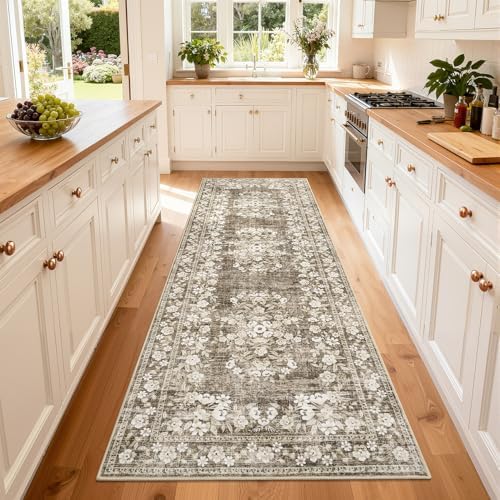GarveeHome Runner Rug 2x10 for Porch Vintage Distressed Throw Carpet by GarveeHome