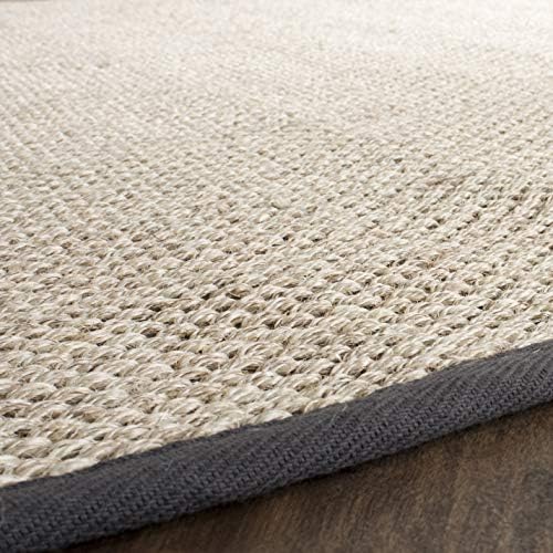 SAFAVIEH Natural Fiber Round Rug 8', Sisal Textured Marble NF143D - Image 4