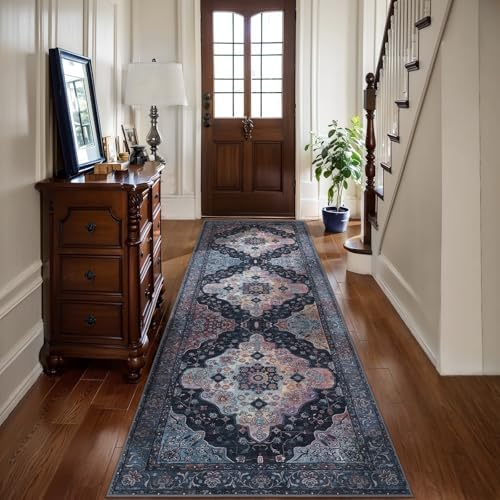 Tangsoo 2.6x8 Washable Hallway Runner Rugs, Non Slip Vintage Runners Rug - Image 6