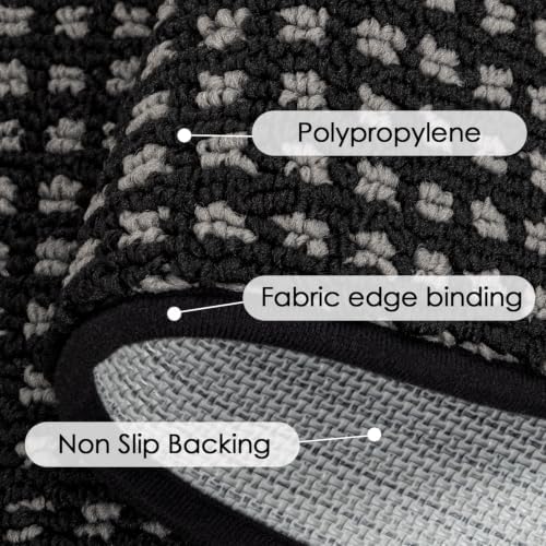 hicorfe Waffle Kitchen Runner Rugs Set of 2,Non Slip Kitchen Mats for Floor - Image 3