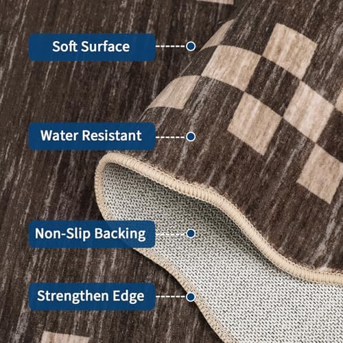 GarveeHome 4x6 Area Rug Small Washable Living Room Rug Scalloped Rug - Image 4