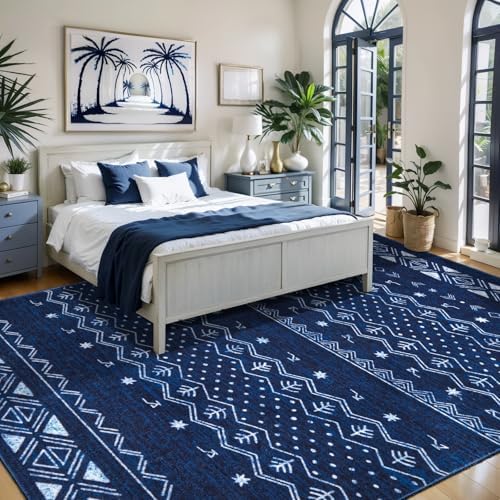 SERISSA 5x7 Washable Non-Slip Boho Area Rug for Living Room - Image 2