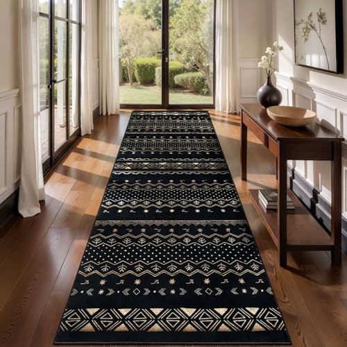 SERISSA 2'6"x8' Washable Non-Slip Boho Runner Rug for Hallway by SERISSAHomeDecorCollection