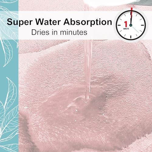 OLANLY Memory Foam Bath Mat Rug 47x24, Ultra Soft Bathroom Rugs, Pink - Image 5