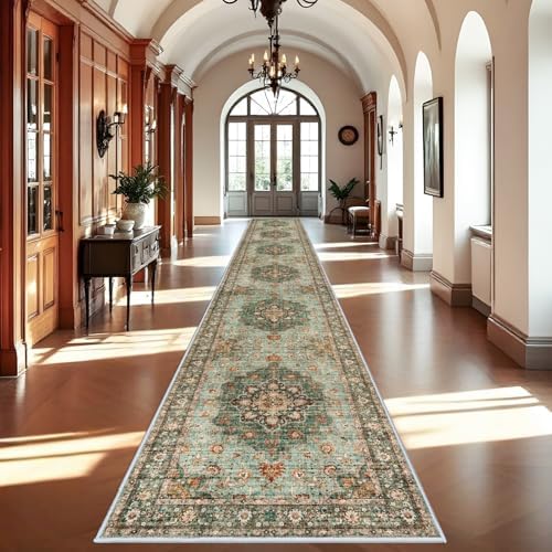 Washable Oriental Hallway Runner Rug: 3x20 Rug for Living Room Soft Carpet by TOPRUUG