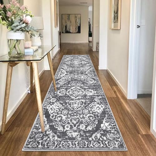 HEBE Hallway Runner Rug 2'8''x8', Washable Non Slip Kitchen Rug Runner - Image 6