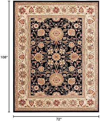 SAFAVIEH Lyndhurst Area Rug 6x9, Black & Ivory LNH212A - Image 2