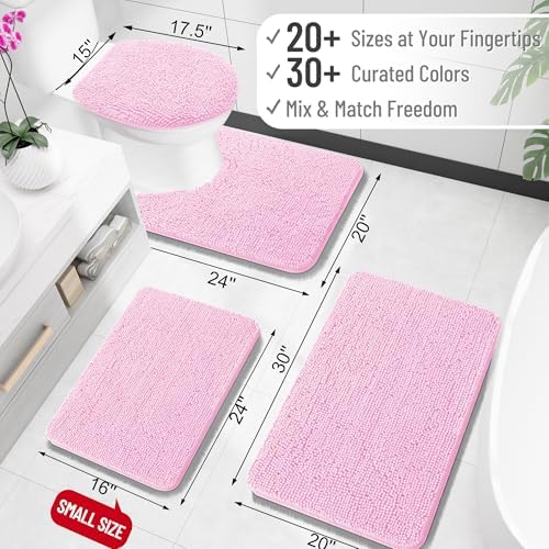OLANLY Bathroom Rugs 34x21, Extra Soft Absorbent Chenille Bath Rugs - Image 2