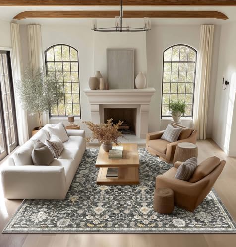 Machine Washable Rugs for Living Room: 10x14 Area Rugs for Bedroom - Image 4
