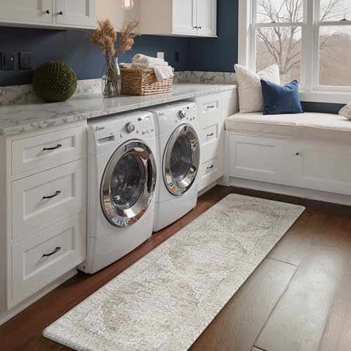 GENIMO Anti Fatigue Kitchen Mats for Floor 23"X71", Runner Rug,BeigeTan - Image 6