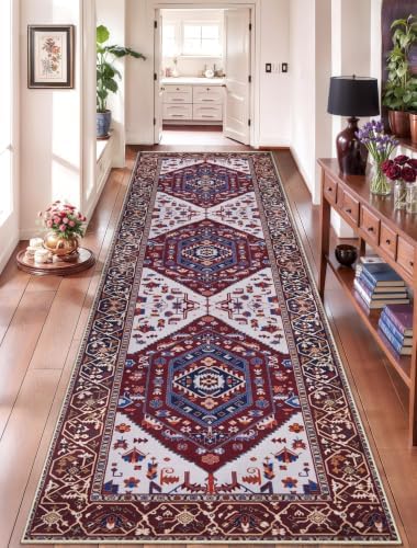 SERISSA 2'6"x10' Washable Non Slip Boho Runner Rug for Hallway by SERISSAHomeDecorCollection