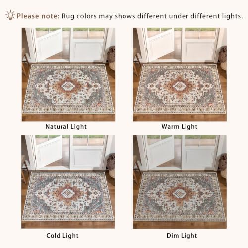 Tangsoo 2x6 Washable Runners Rug for Hallway, Vintage Non Slip Rug Runners - Image 2