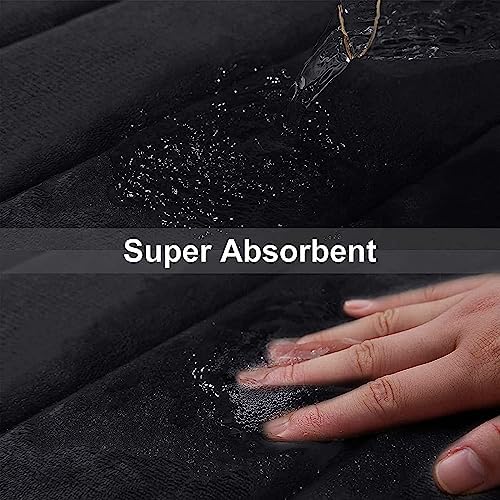 Buganda Memory Foam Bath Mat 40 x 32, Ultra Soft Absorbent Bathroom Rugs - Image 5