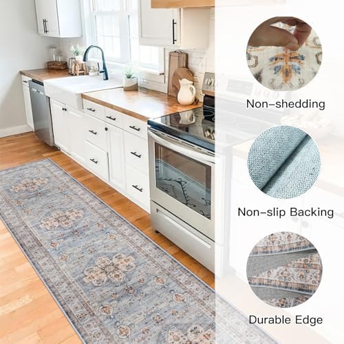 Washable Hallway Runner Rug 3x12: Non Slip Runner Rugs with Rubber Backing - Image 6