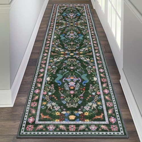 HEBE Hallway Runner Rug 2'x8', Washable Non Slip Kitchen Rug Runner by HEBE