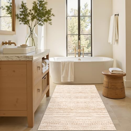 Miukiki 4x6 Washable Area Rug Non Slip Rug for Living Room Beige - Image 7