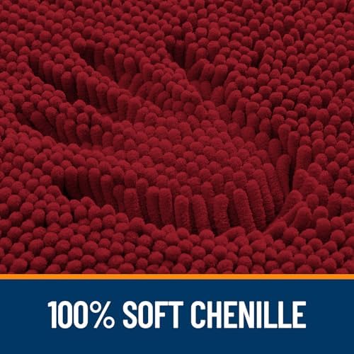 OLANLY Large Bathroom Rugs 50x30, Extra Soft Absorbent Chenille Bath Rugs - Image 3