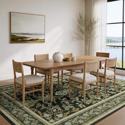DCX Black and Beige Washable 6x9 Rug - Image 4