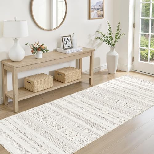 cotiled Hallway 2.6x8 Runner Rugs Washable Boho Moroccan Soft Rug - Image 2