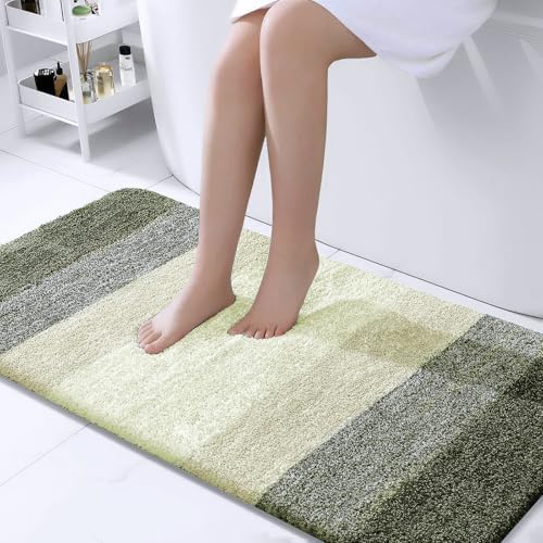 OLANLY Bathroom Runner Rug 44x24, Extra Soft Absorbent Microfiber Bath Rugs by OLANLY