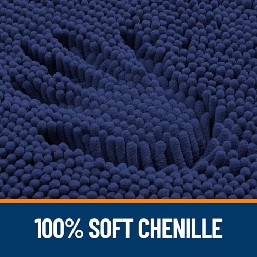 OLANLY Toilet Rugs U-Shaped 24x20, Soft Absorbent Chenille Contour Rugs - Image 3
