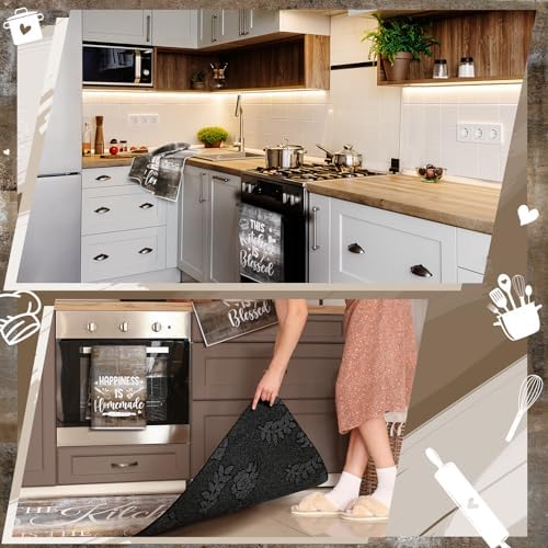Fourluoo 10 Pcs Farmhouse Kitchen Decor and Accessories Set Brown - Image 6