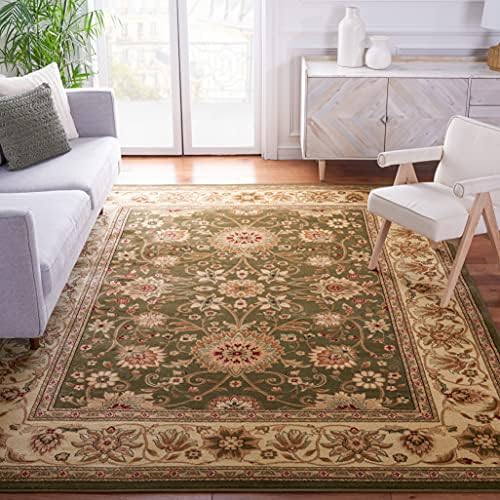 SAFAVIEH Lyndhurst Square Rug 6', Sage & Ivory LNH212C by Unknown