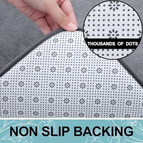 Smiry Memory Foam Bath Mat 59x20, Extra Soft and Absorbent Bathroom Rugs - Image 6