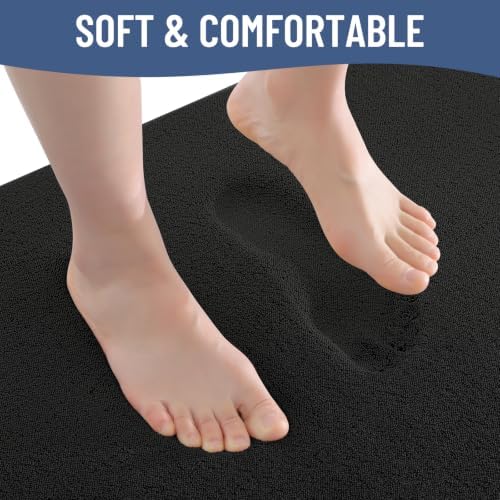 Smiry Memory Foam Toilet Rugs U Shaped 24x20, Extra Soft Bath Mat - Image 4