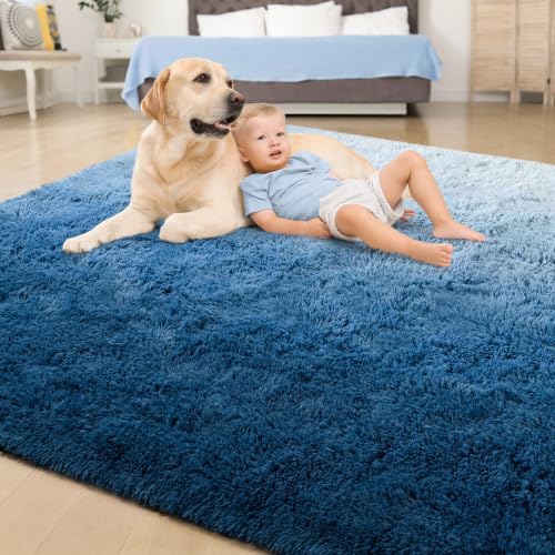 Tepook Soft Fluffy Rugs for Living Room, 5x8 Shaggy Area Rug for Bedroom - Image 4