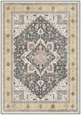 GENIMO 3x5 Outdoor Rug, Washable for Porch and Balcony, Dusty Ochre - Image 2