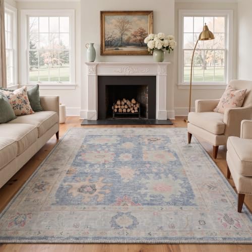 Bavni 2x3 Doormat, Vintage Floral Washable Non Slip Area Rug for Entrance - Image 3