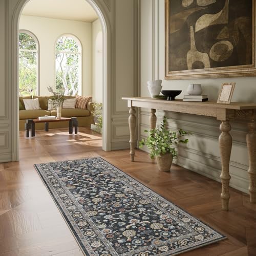 Washable Runners for Hallways Kitchen Rug: 2'x6' Runner Rugs Stain Resistant Non Slip Low Pile Boho Carpet Runners for Hallways Bedroom Entryway Indoor Beside Bathroom Laundry Room - Image 2