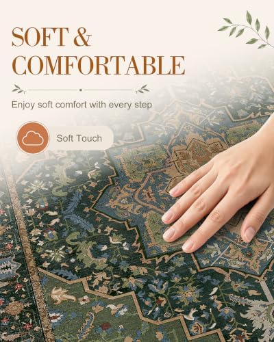 OLANLY 2'6"x12' Washable Runner Rug, Non Slip Carpet for Hallway Kitchen - Image 4